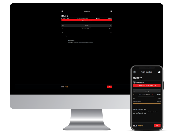 Integrated Checkout - Ticket selection